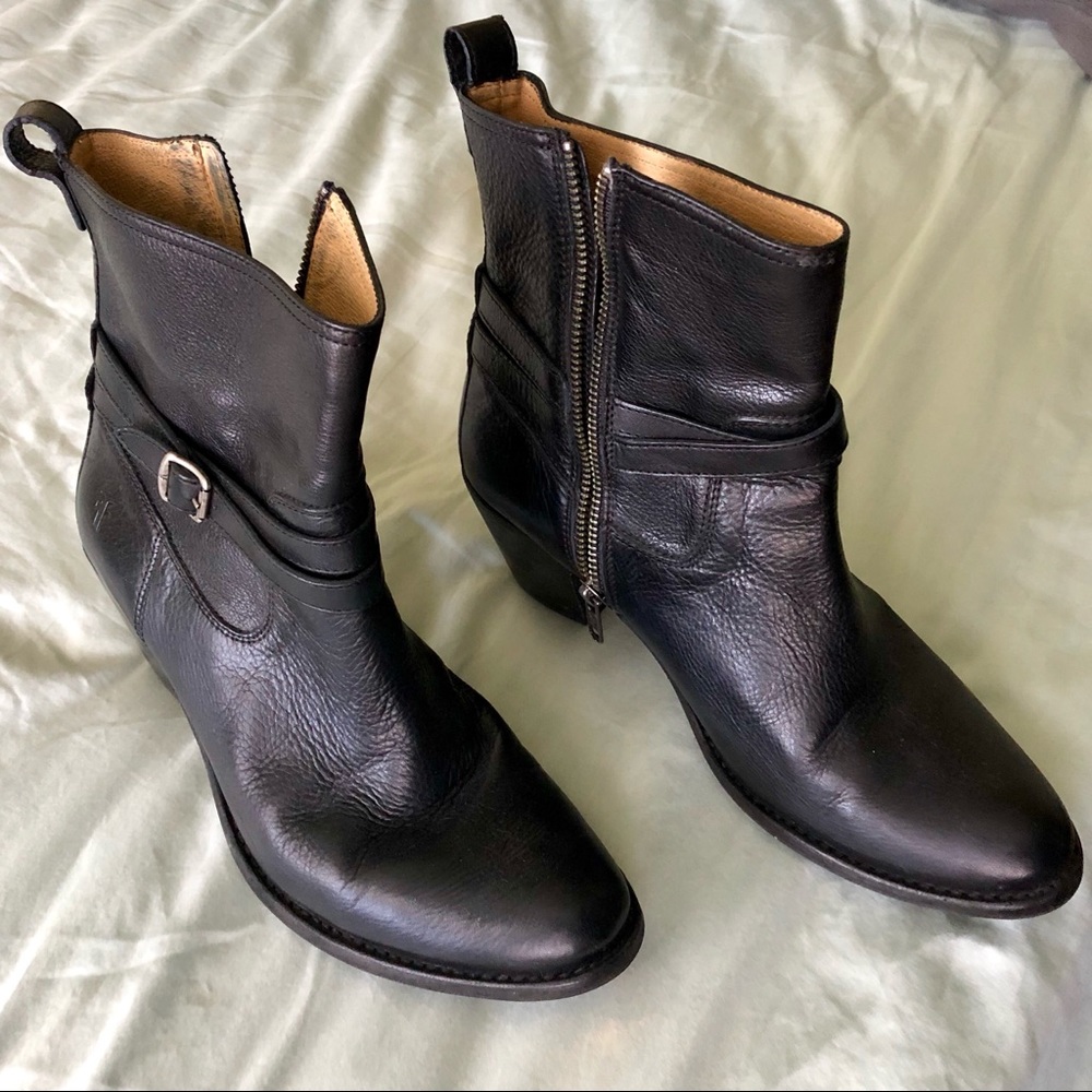 **SALE** Frye Black Leather Boots